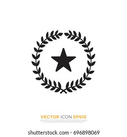 Pictograph of award for template logo, icon, and identity vector designs