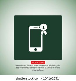 Pictograph of award  vector icon