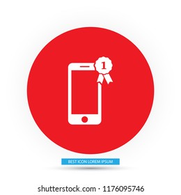 Pictograph of award  vector icon