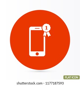 Pictograph of award  vector icon