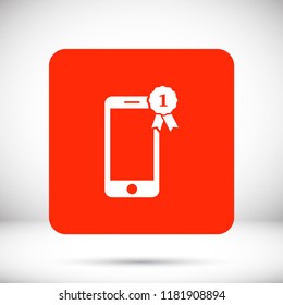Pictograph of award  vector icon