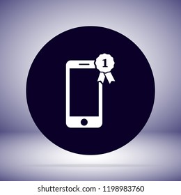 Pictograph of award  vector icon