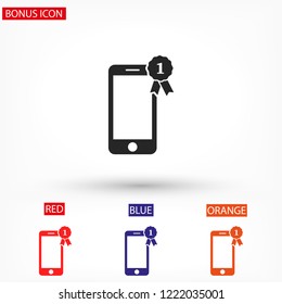 Pictograph of award  vector icon