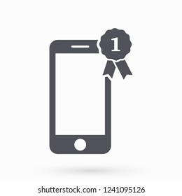 Pictograph of award  vector icon