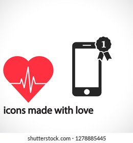 Pictograph of award  vector icon