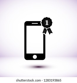Pictograph of award  vector icon