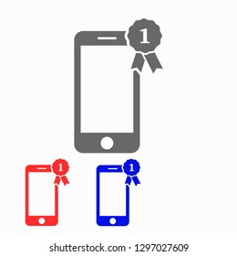 Pictograph of award  vector icon