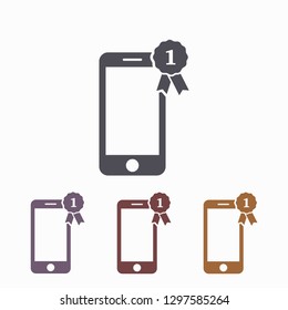Pictograph of award  vector icon