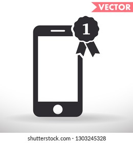 Pictograph of award  vector icon