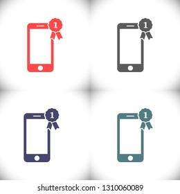 Pictograph of award  vector icon