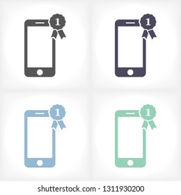 Pictograph of award  vector icon