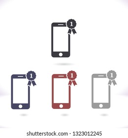 Pictograph of award  vector icon