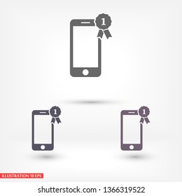 Pictograph of award  vector icon