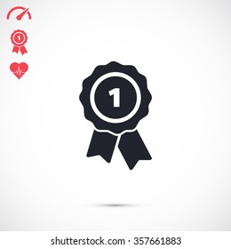 Pictograph of award vector icon
