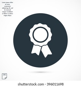 Pictograph of award vector icon