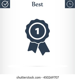Pictograph of award vector icon