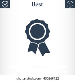 Pictograph of award vector icon