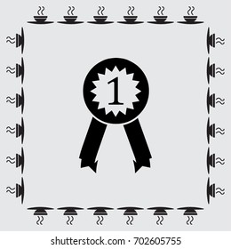 Pictograph of award vector icon