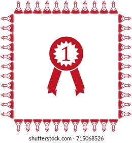 Pictograph of award vector icon