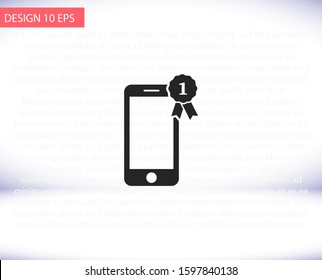 Pictograph of award vector icon , lorem ipsum Flat design
