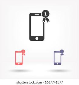 Imagen del icono del vector de premio , lorem ipsum Diseño plano