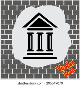 Pictograph of bank