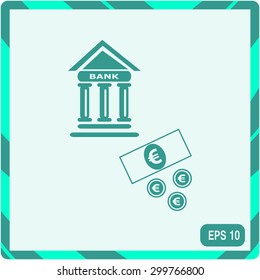 Pictograph of bank