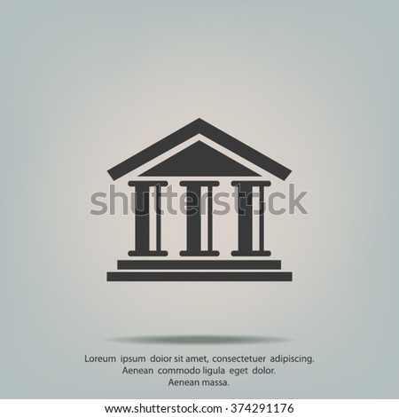 Pictograph of bank