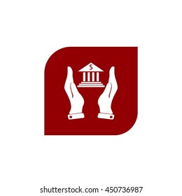 Pictograph bank vector icon