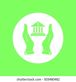 Pictograph bank vector icon