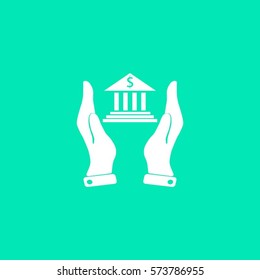 Pictograph bank vector icon