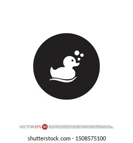 Pictograph of bath toys for template logo, icon, and identity vector designs.