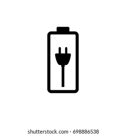 Pictograph of battery for template icon vector designs