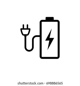 Pictograph of battery for template icon vector designs