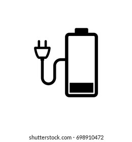 Pictograph of battery for template icon vector designs