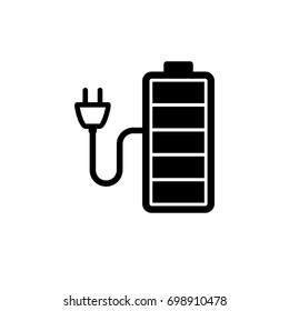Pictograph of battery for template icon vector designs
