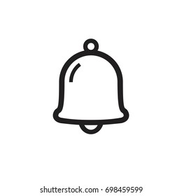 Pictograph of bell for template logo, icon, and identity vector designs