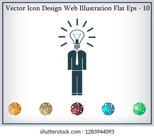 Pictograph of bulb concept