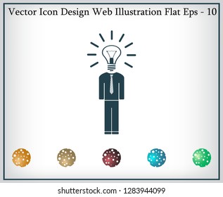 Pictograph of bulb concept