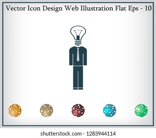 Pictograph of bulb concept