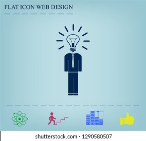Pictograph of bulb concept