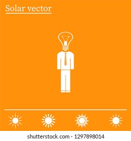 Pictograph of bulb concept