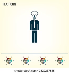 Pictograph of bulb concept