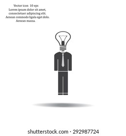 Pictograph of bulb concept