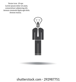Pictograph of bulb concept