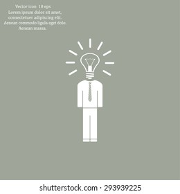 Pictograph of bulb concept