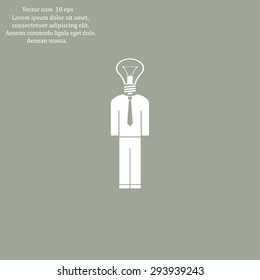 Pictograph of bulb concept