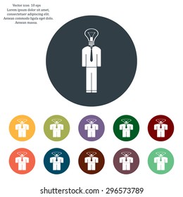 Pictograph of bulb concept