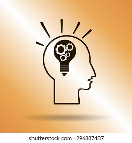 Pictograph of bulb concept