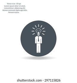 Pictograph of bulb concept
